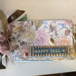 Floral Happy Fall Scrapbook